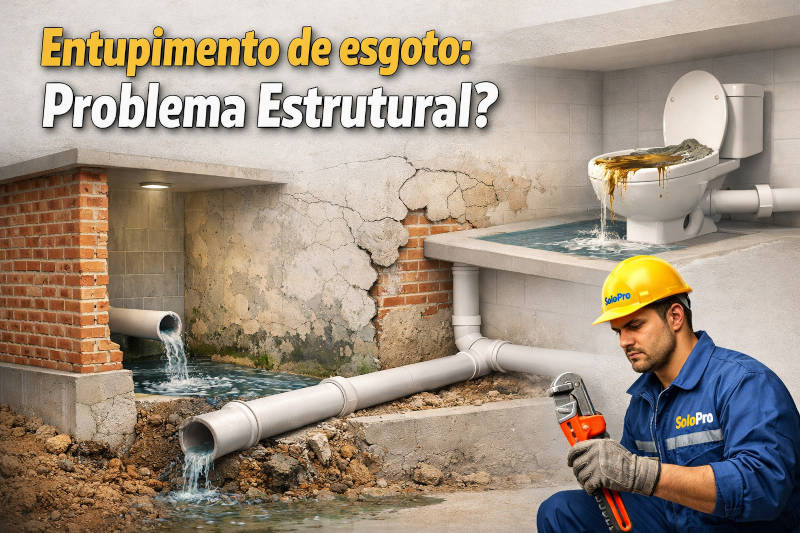 Entupimento de esgoto: problema estrutural?